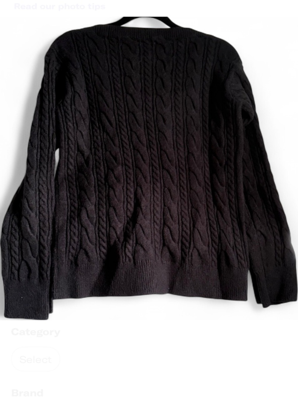 Ann Taylor Black Sweater with Pearl Accents - Picture 3 of 11